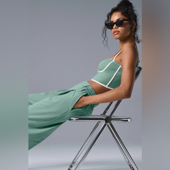 Alo High-Waist Pursuit Trouser (Long) Botanical Green Size XXS - Picture 3 of 10